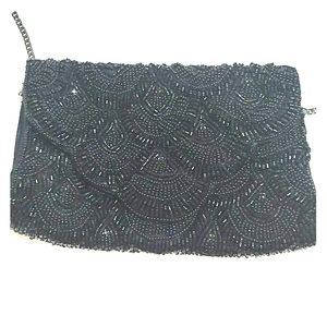 Small beaded cross-body bag